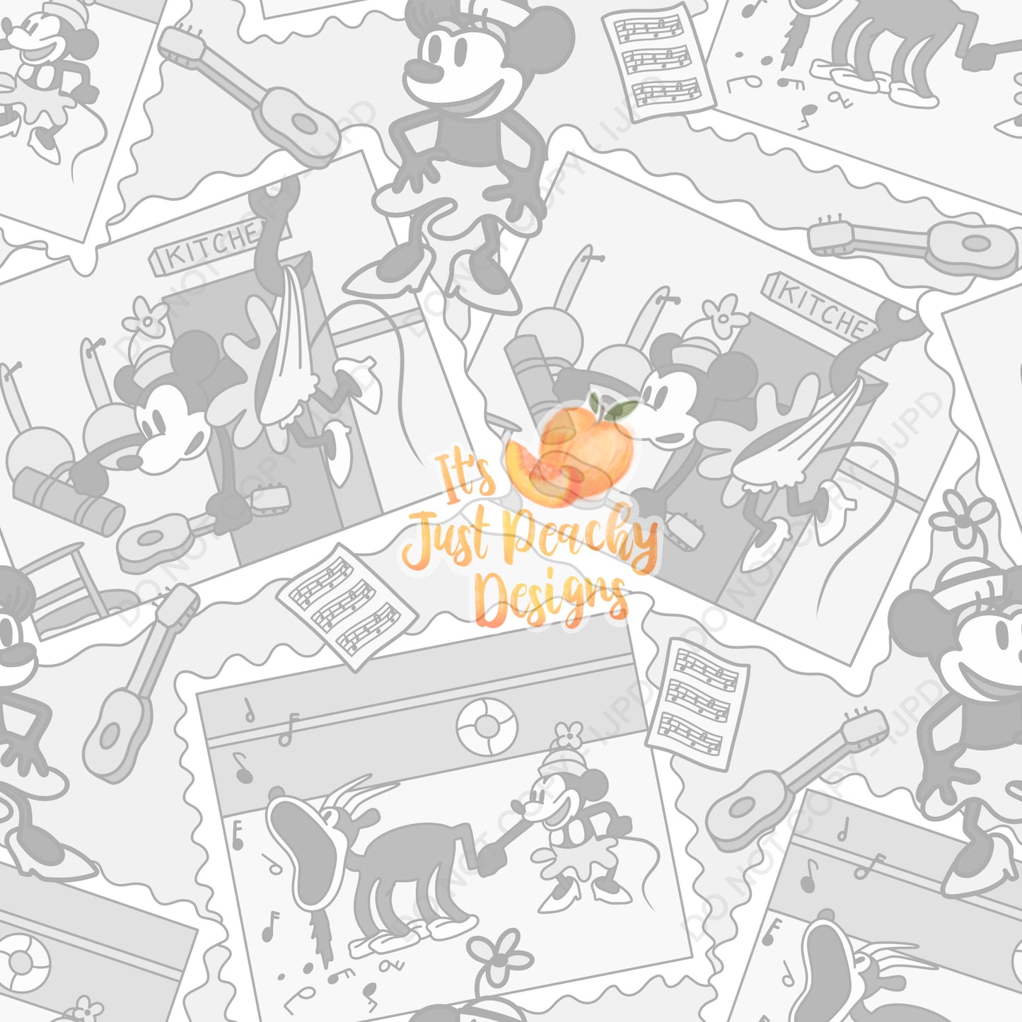Coordinate Faded Steamboat Willie Friend Photos - Multiple Colors