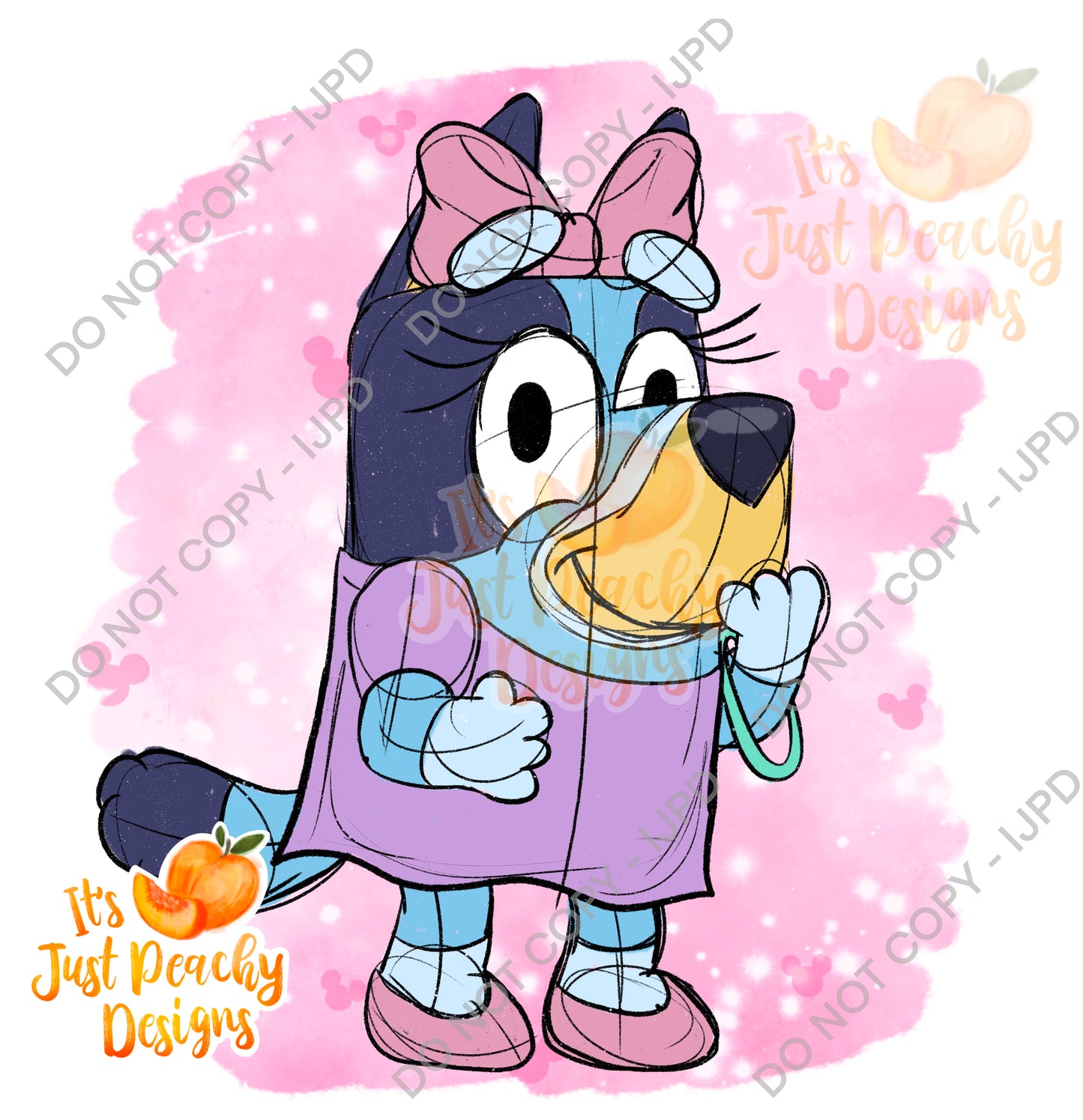 Sketchy Classic Friend Dog PNG- Multiple Colors