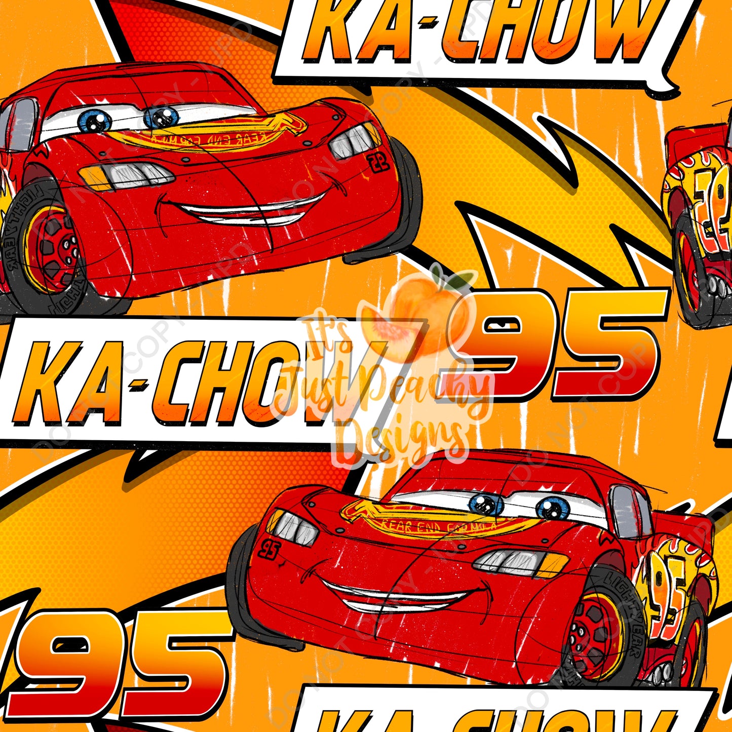 Sketchy Race Car - Multiple Colors