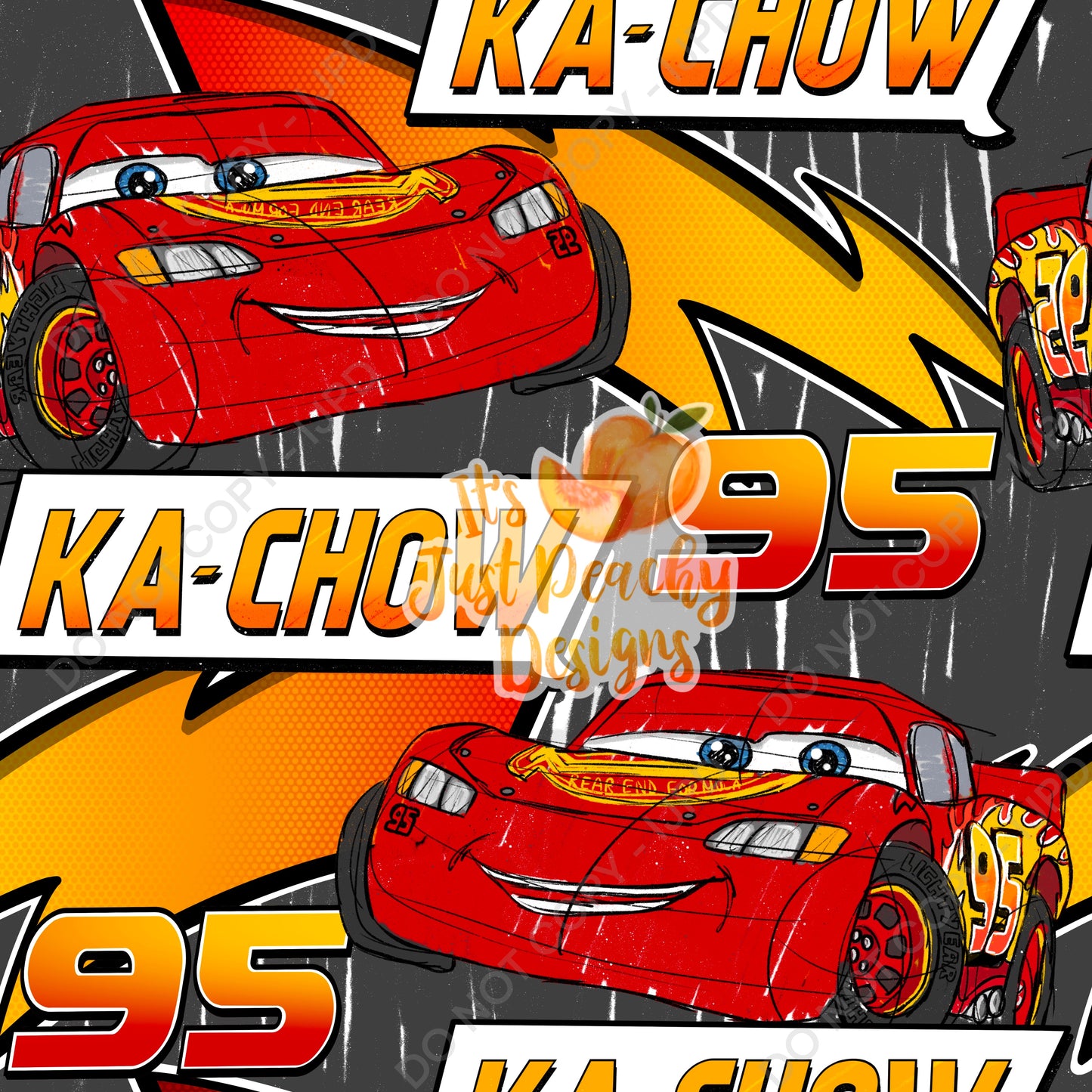 Sketchy Race Car - Multiple Colors