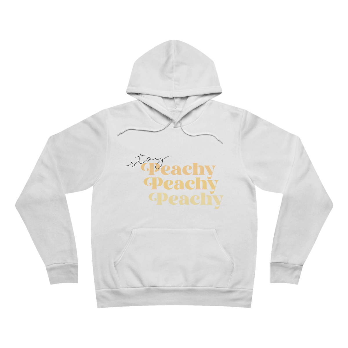 Stay Peachy Unisex Sponge Fleece Pullover Hoodie