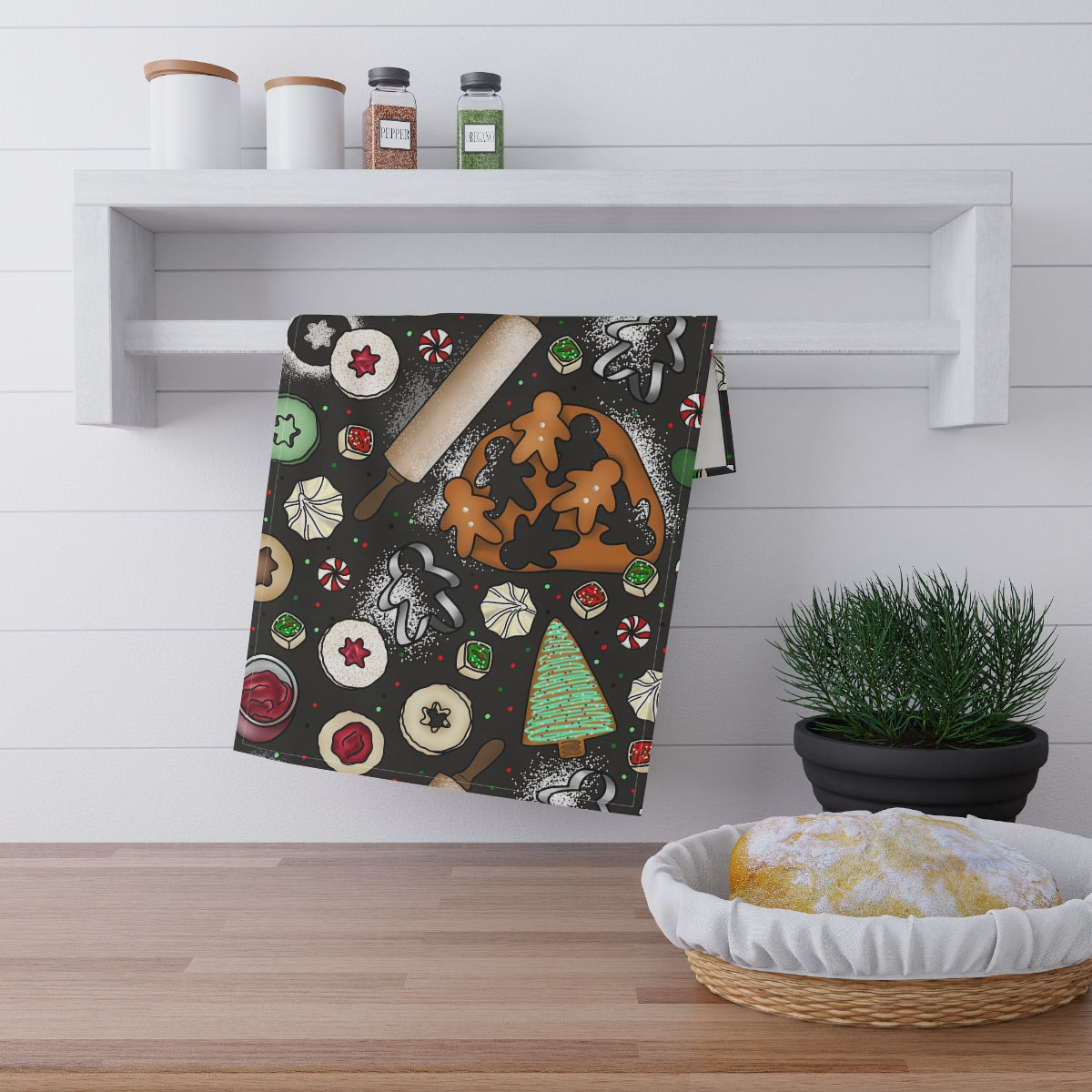 Baking Cookies Kitchen Towel