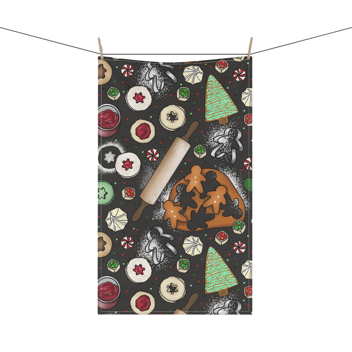 Baking Cookies Kitchen Towel