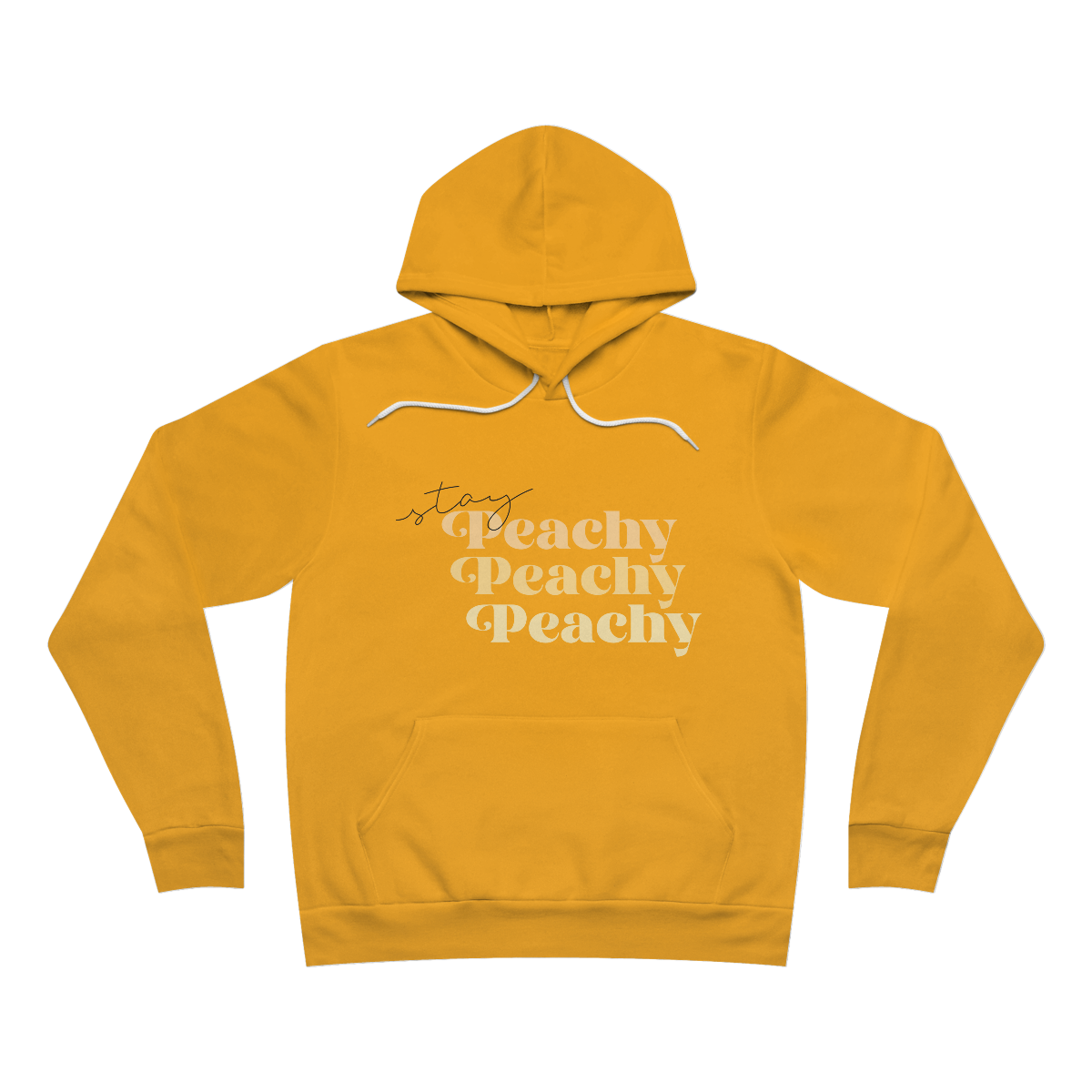 Stay Peachy Unisex Sponge Fleece Pullover Hoodie