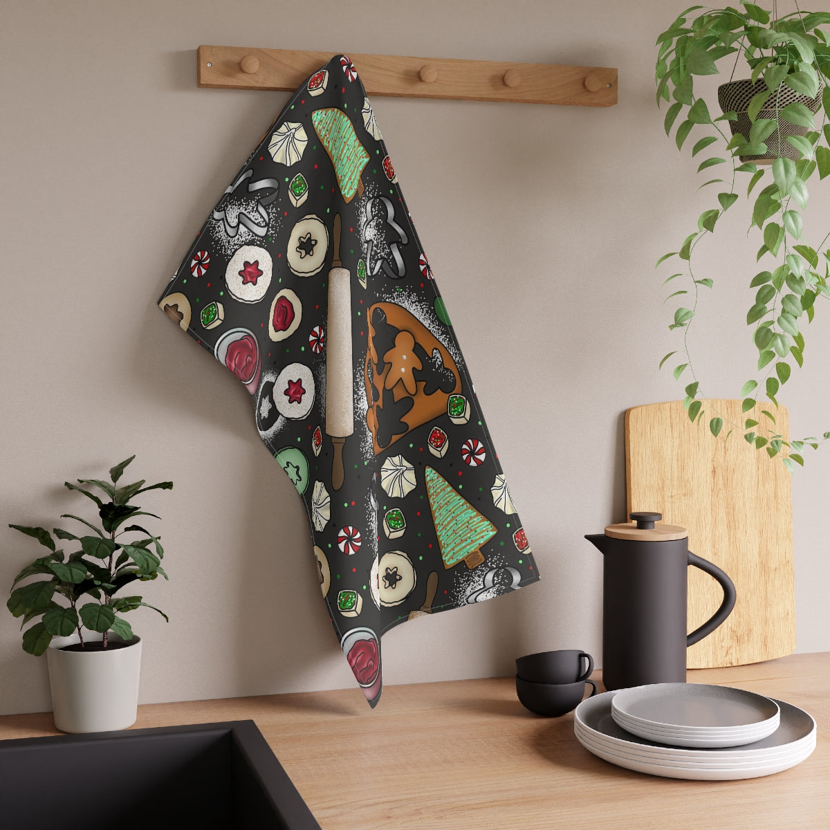Baking Cookies Kitchen Towel