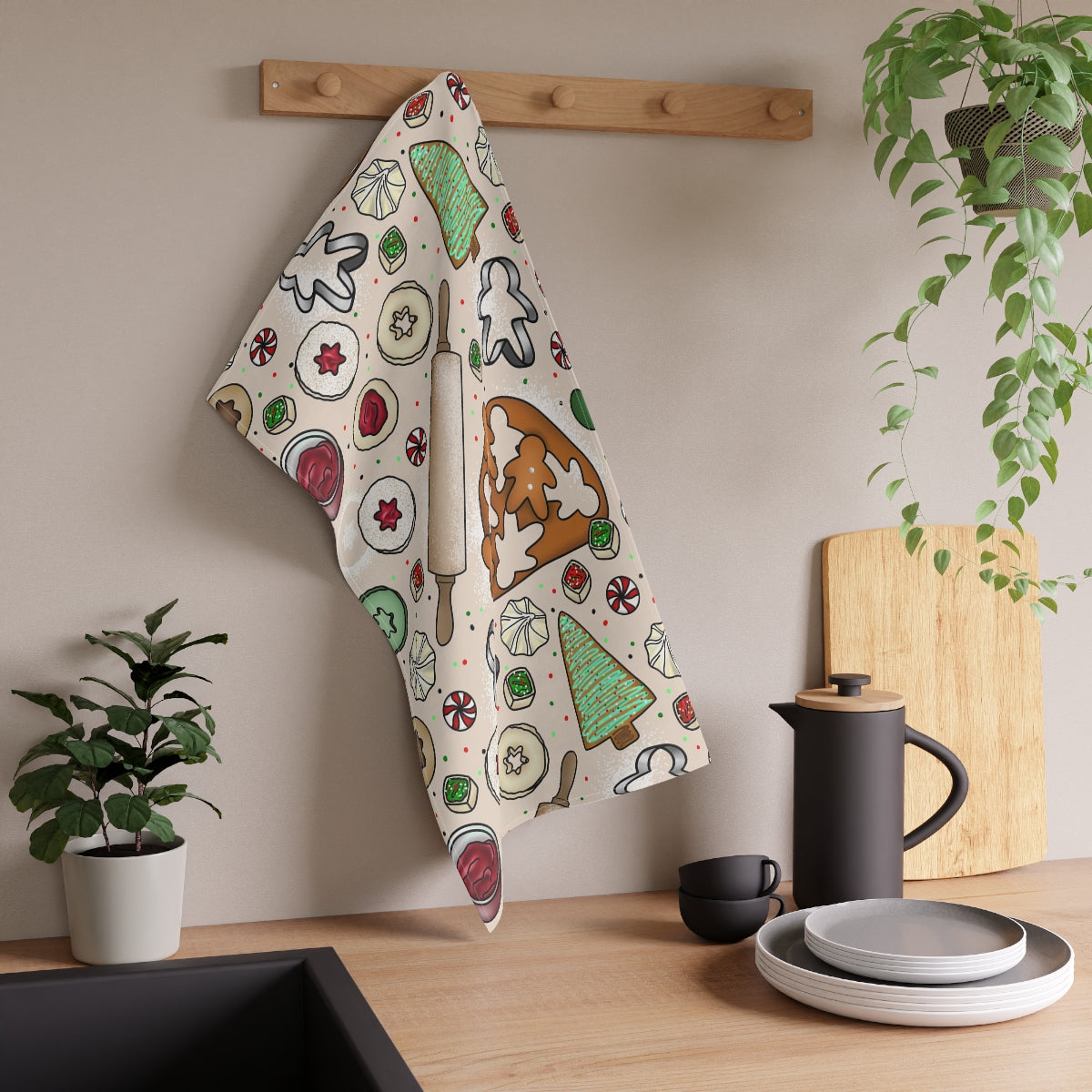 Baking Cookies Kitchen Towel