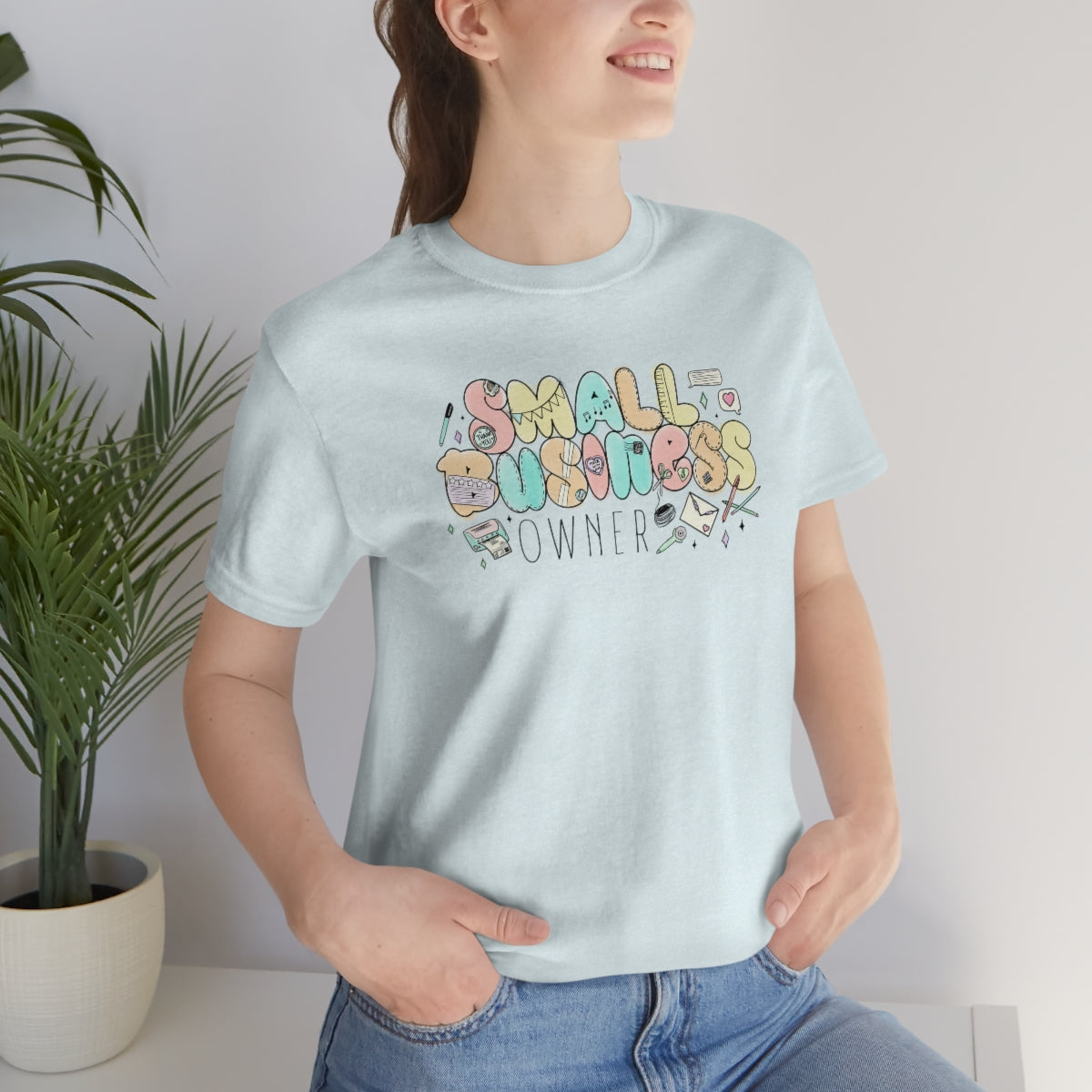 Small Business Owner B + C Unisex Jersey Short Sleeve Tee