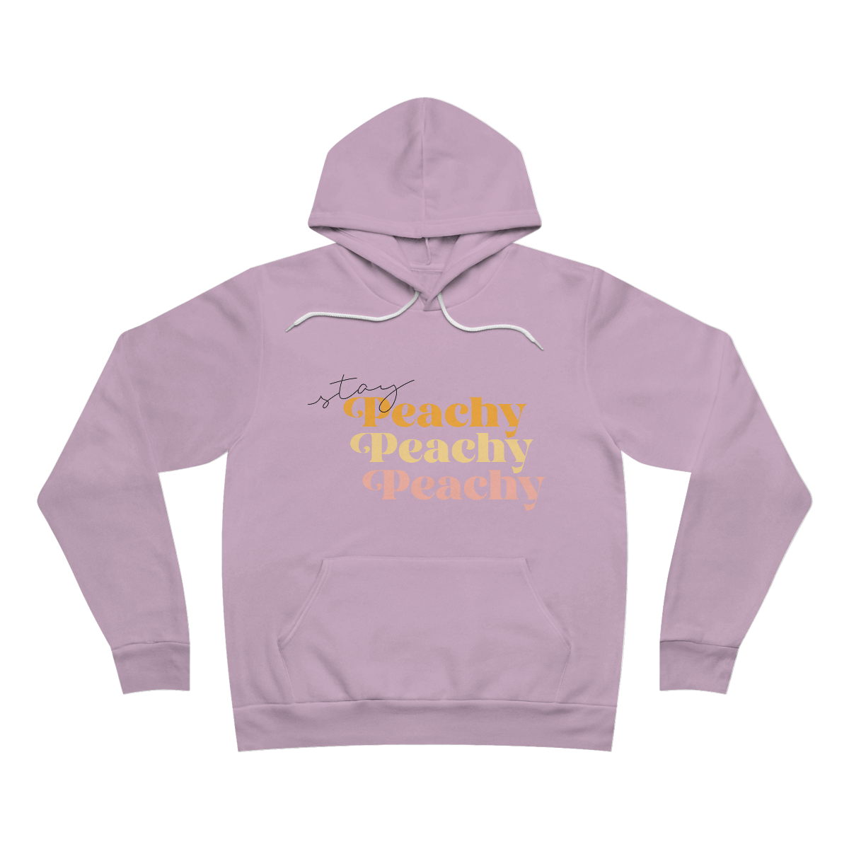 Stay Peachy Unisex Sponge Fleece Pullover Hoodie