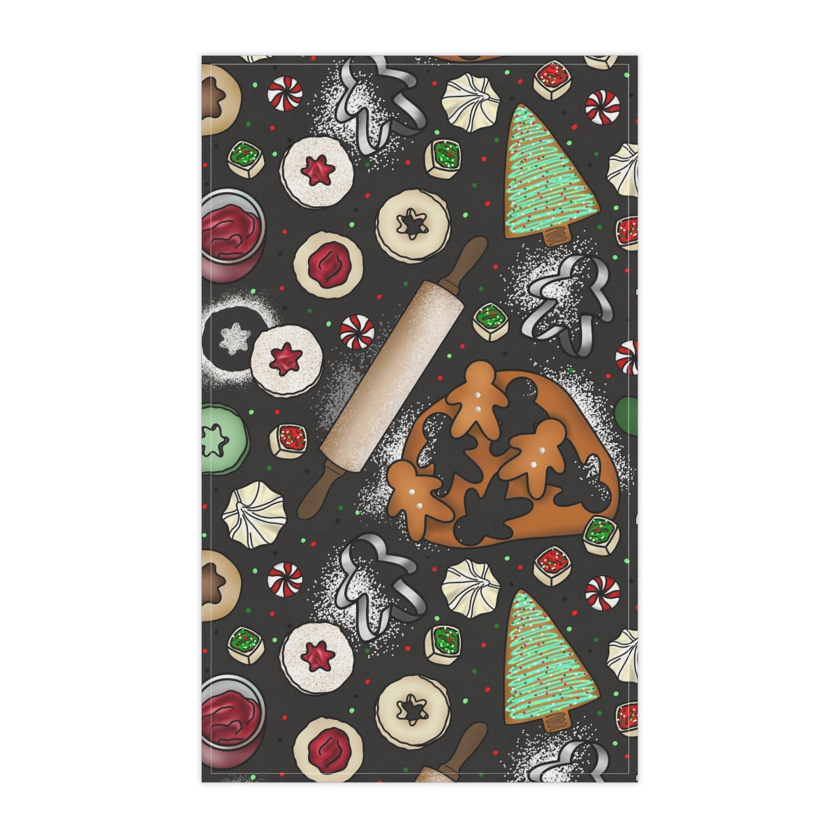 Baking Cookies Kitchen Towel