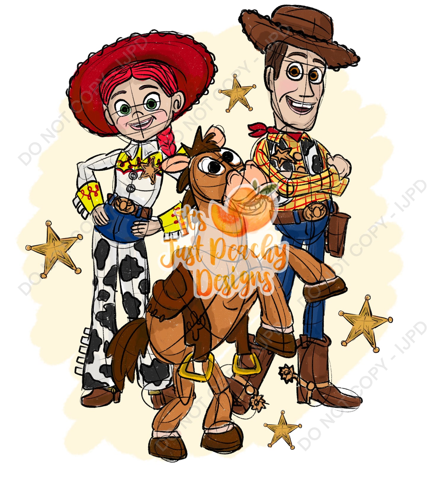 Western Friends PNG - Multiple Colors