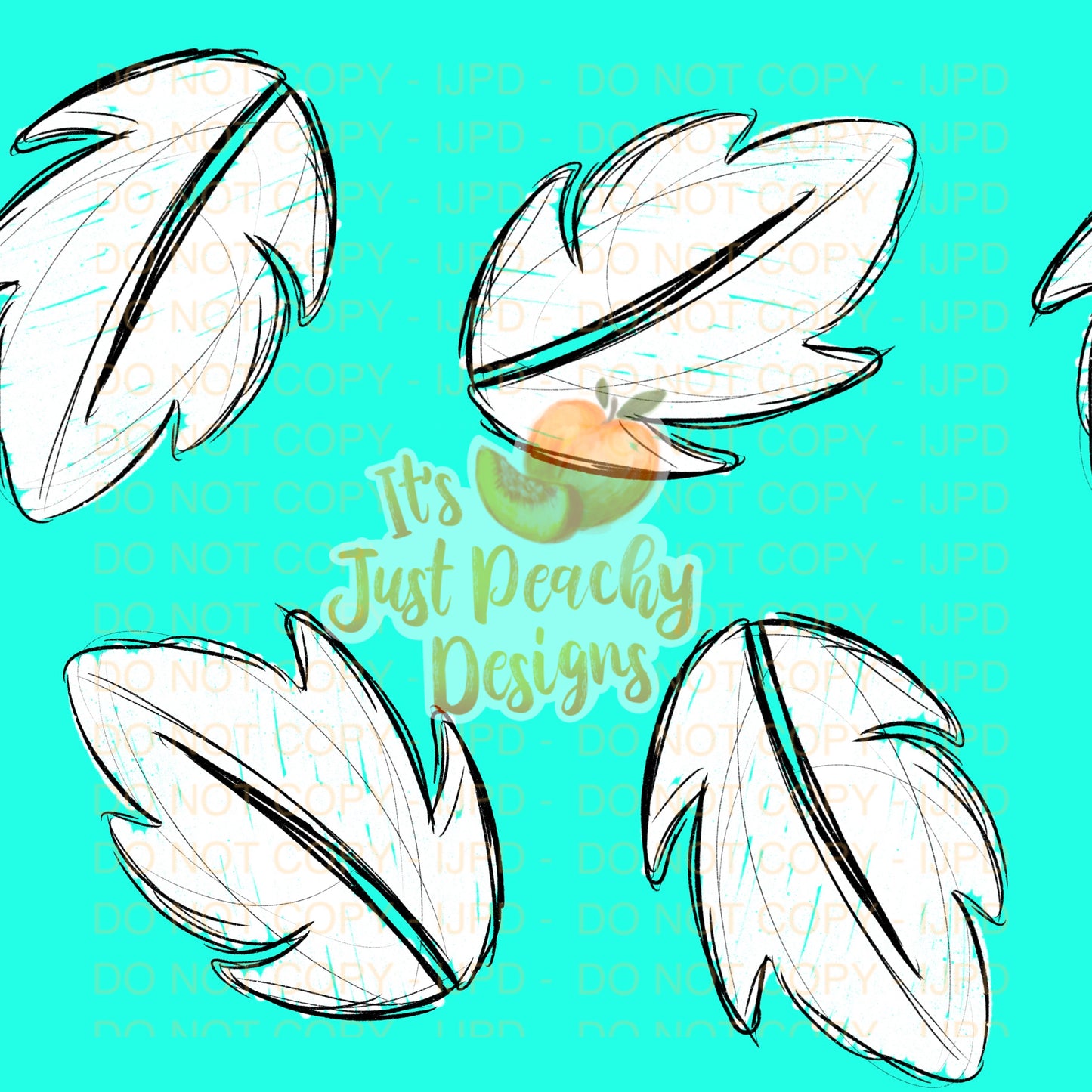 Sketchy Leaf - Multiple Color Options