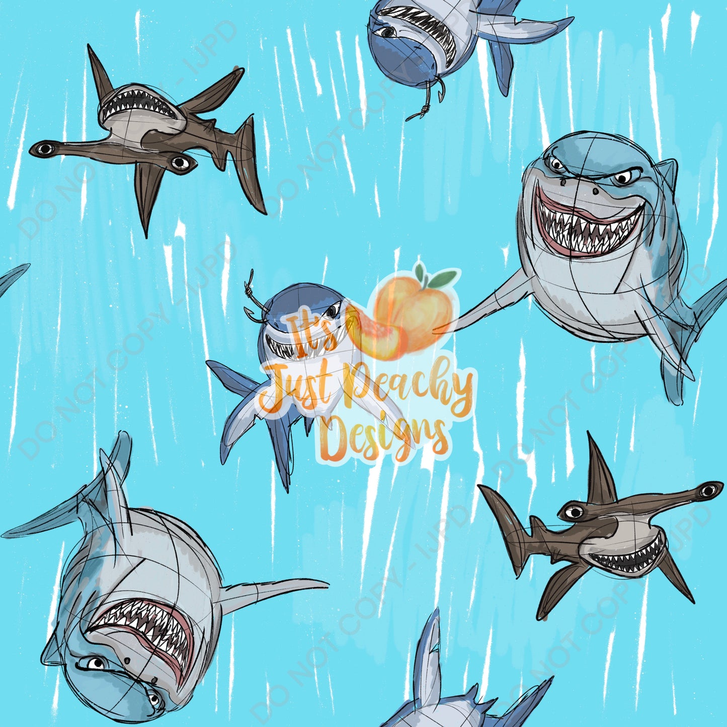 Sharks - Multiple Background Options