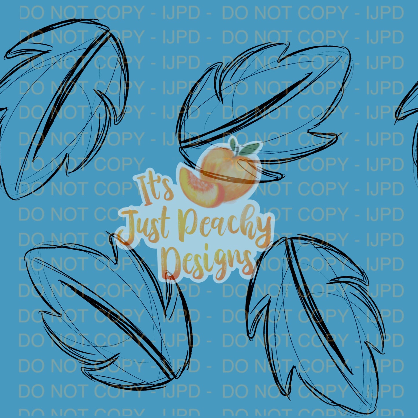 Sketchy Leaf Outline - Multiple Color Options