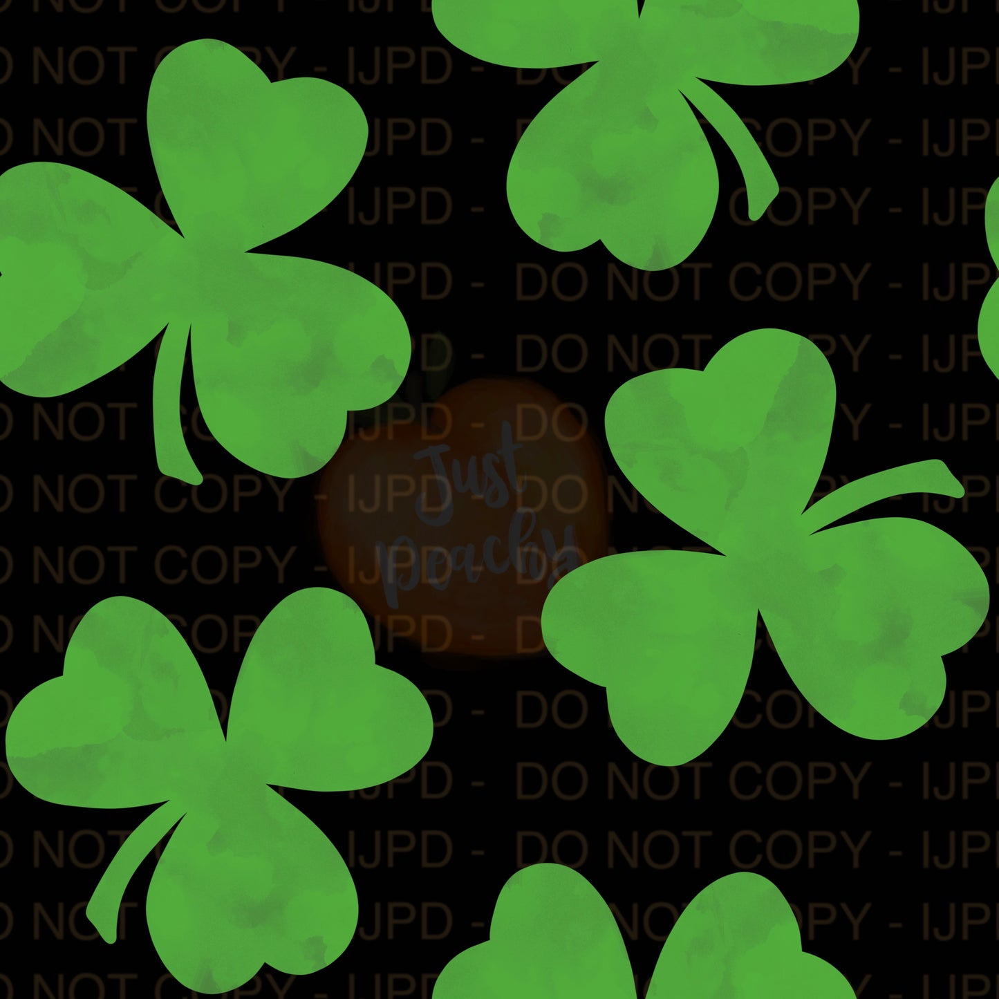 Watercolor Shamrocks - Multiple Colors