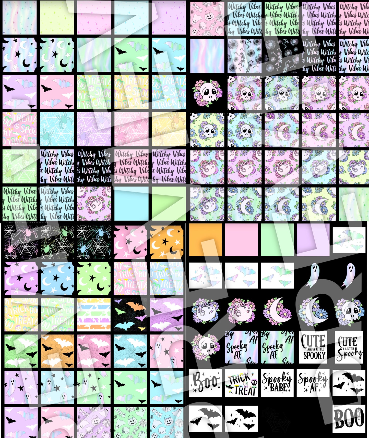 Google Drive Bundle- Pastel Holographic Spooky