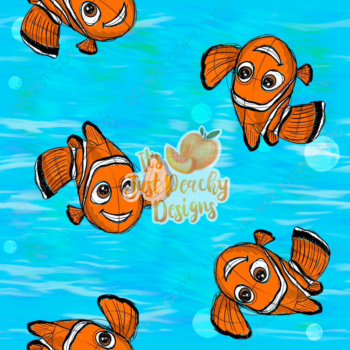 Little Clownfish - Multiple Background Options