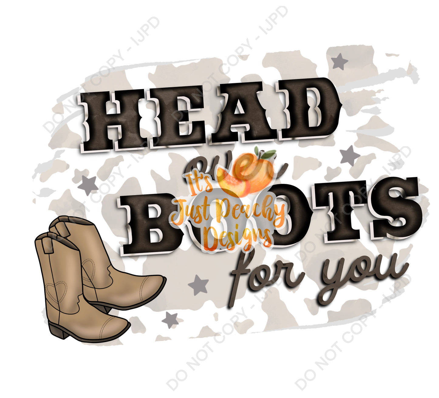 Head Over Boots PNG - Multiple Options