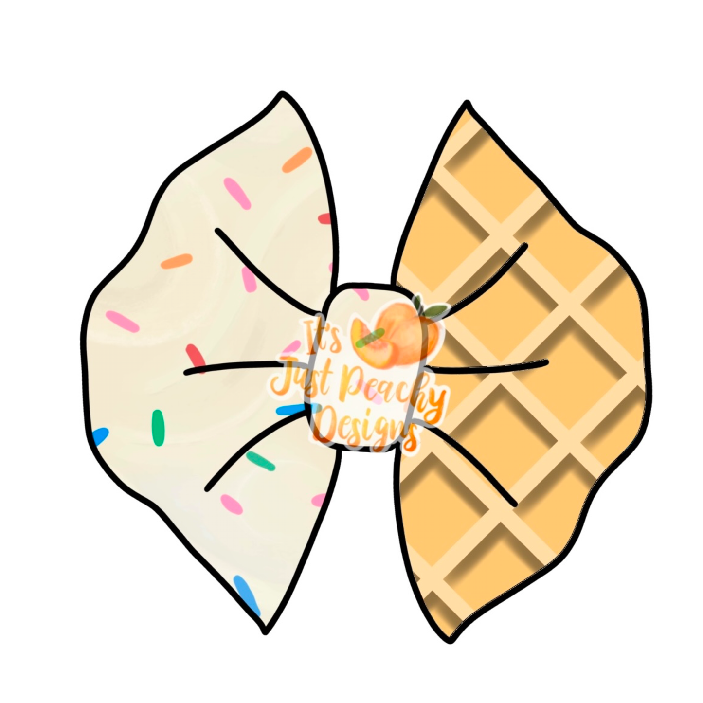 Half/Half Bows- Sundae