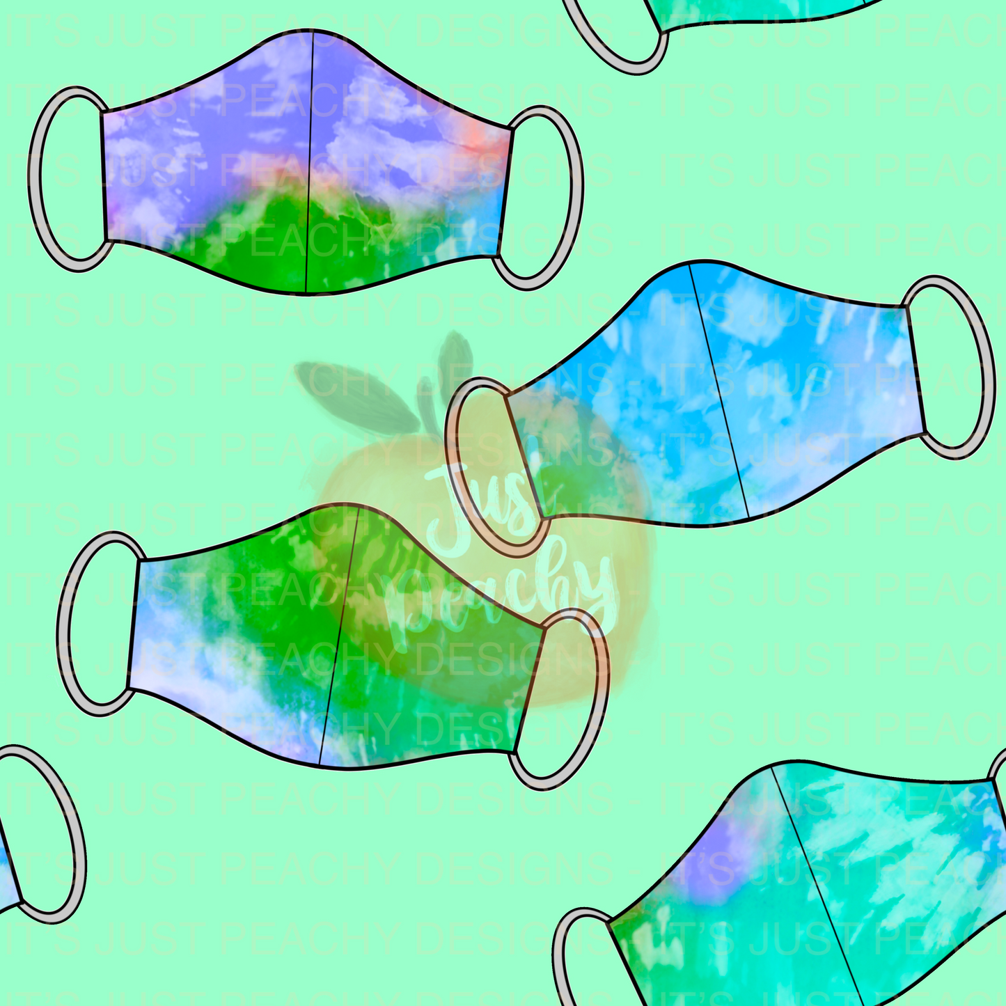 Tie Dye Masks - Multiple Colors
