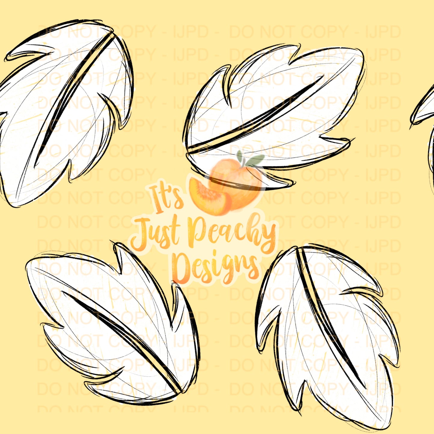 Sketchy Leaf - Multiple Color Options