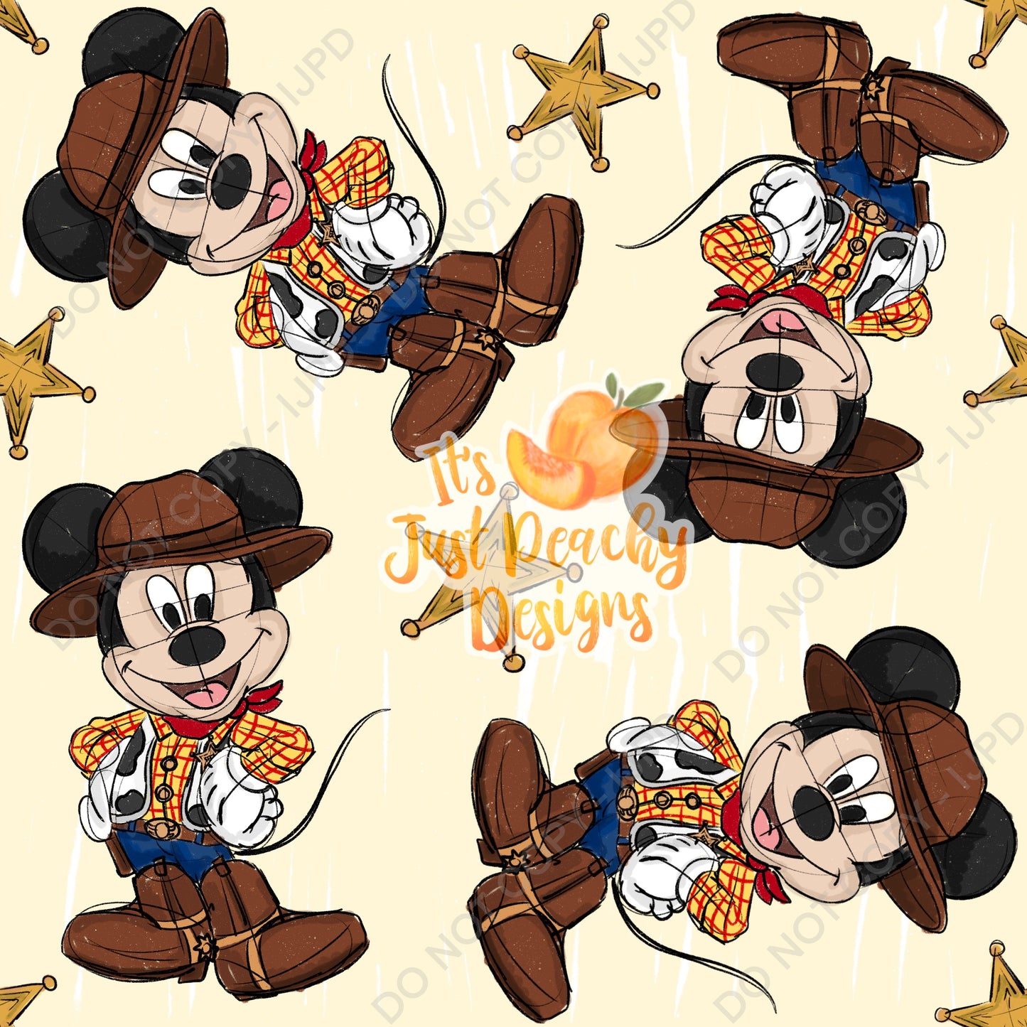 Western Mouse- Multiple Colors