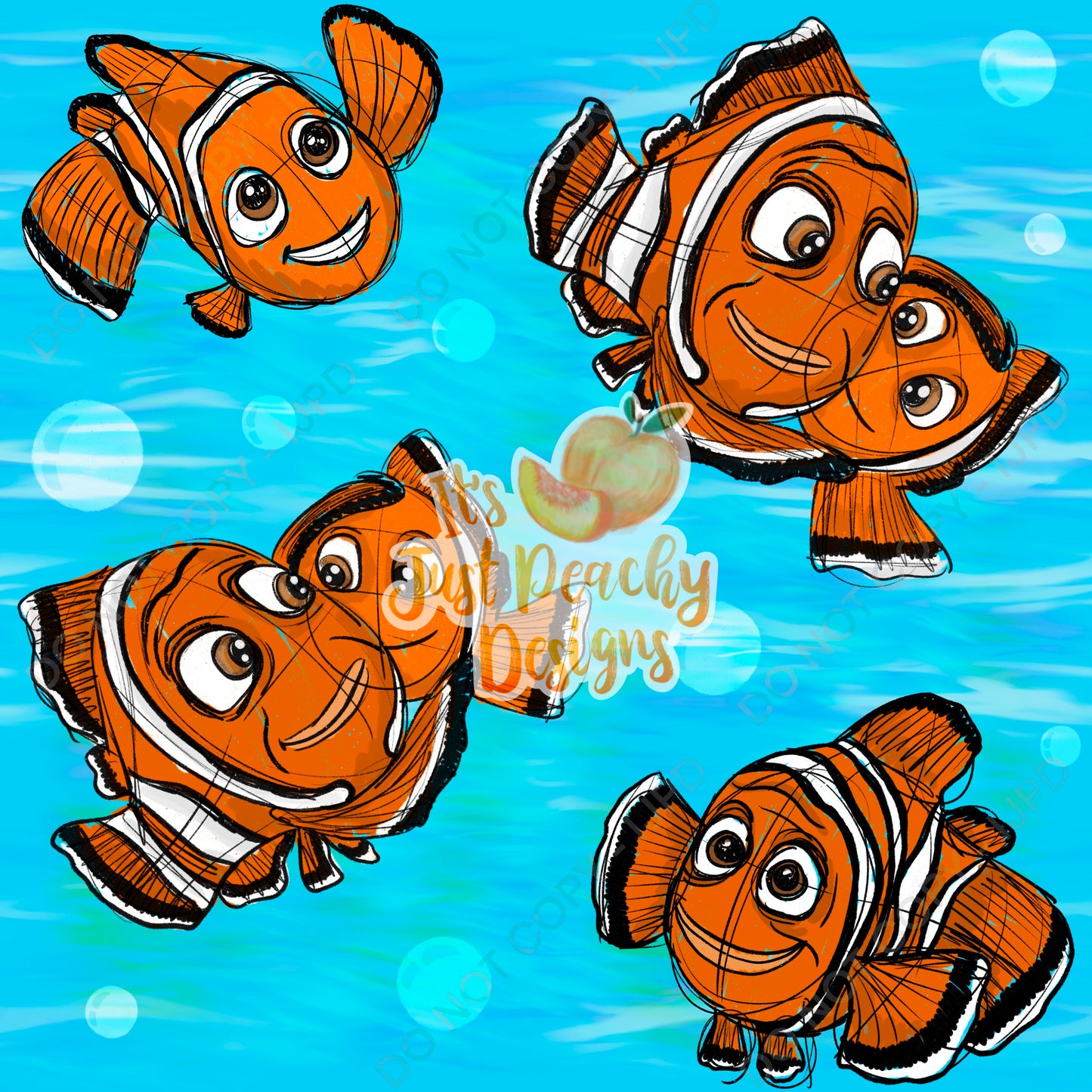 Clownfish - Multiple Background Options
