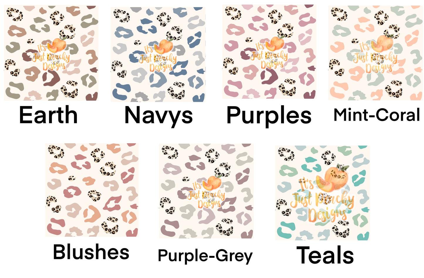 Boho Leopard Bundles by Pattern - includes License and bonus Matching Neutral Leopard