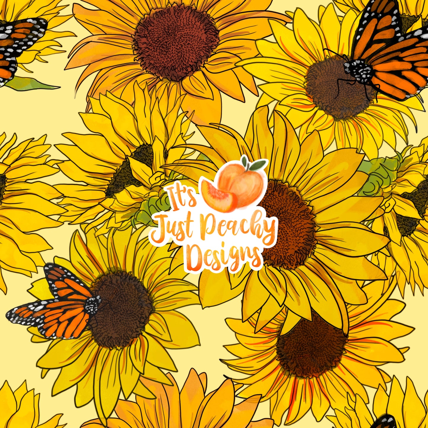 Comm. Butterfly Sunflowers - Multiple Colors