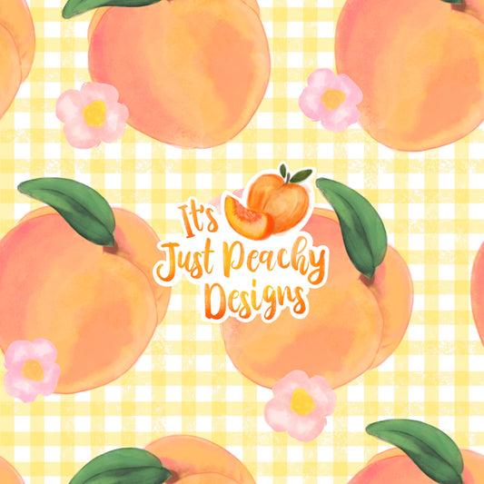 Comm. Gingham Peach