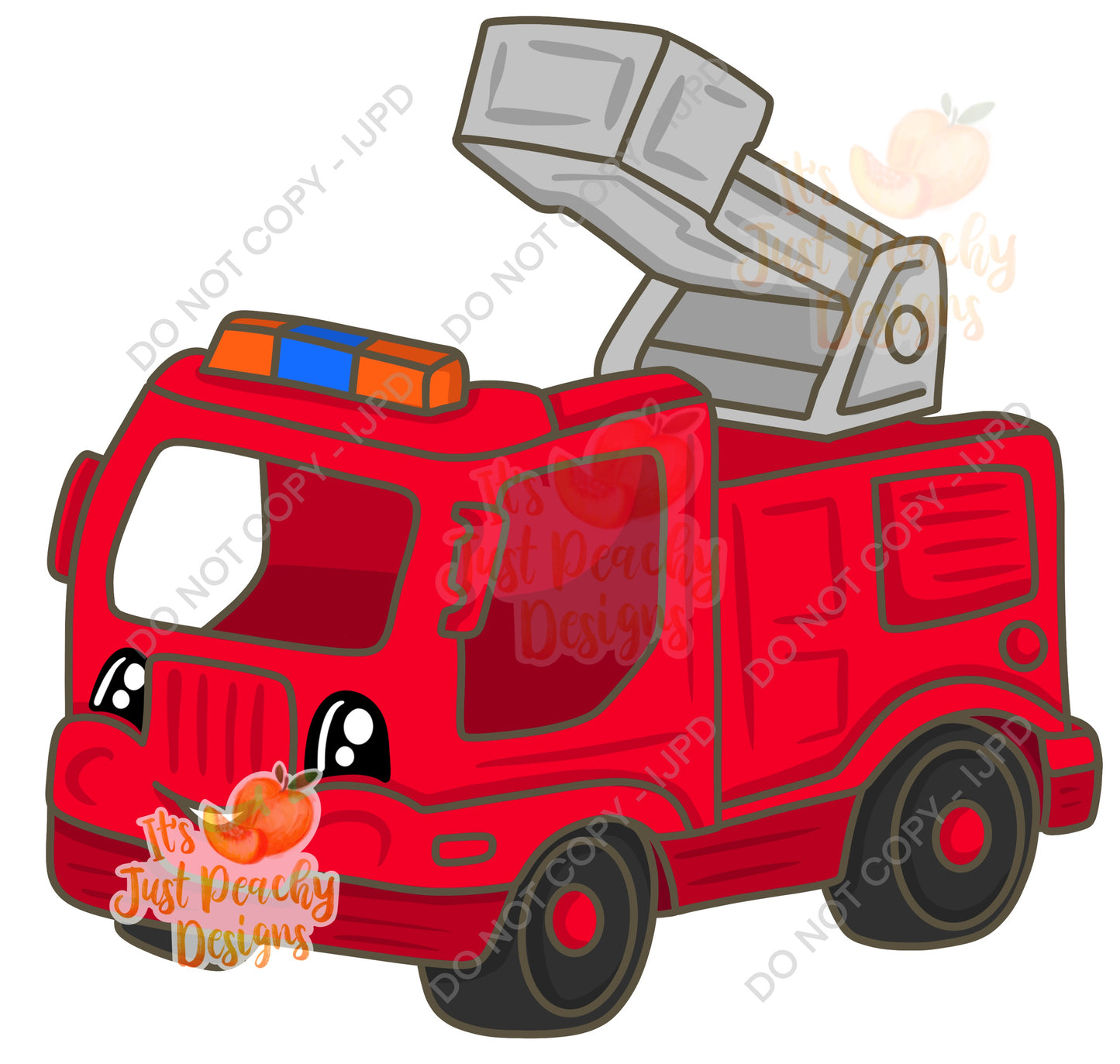 LP Fire Truck PNG - Multiple Options