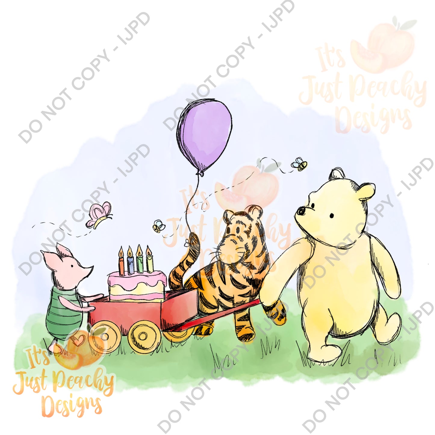 Classic Friends Birthday PNG