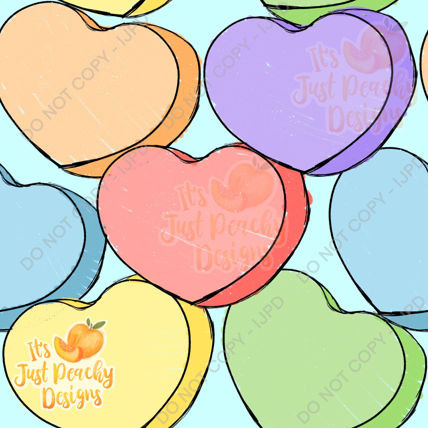 Multicolor Hearts Bundle - Includes Transparent Background