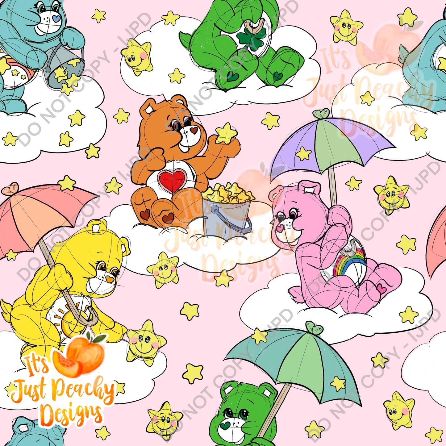 Umbrella Bears - Multiple Colors