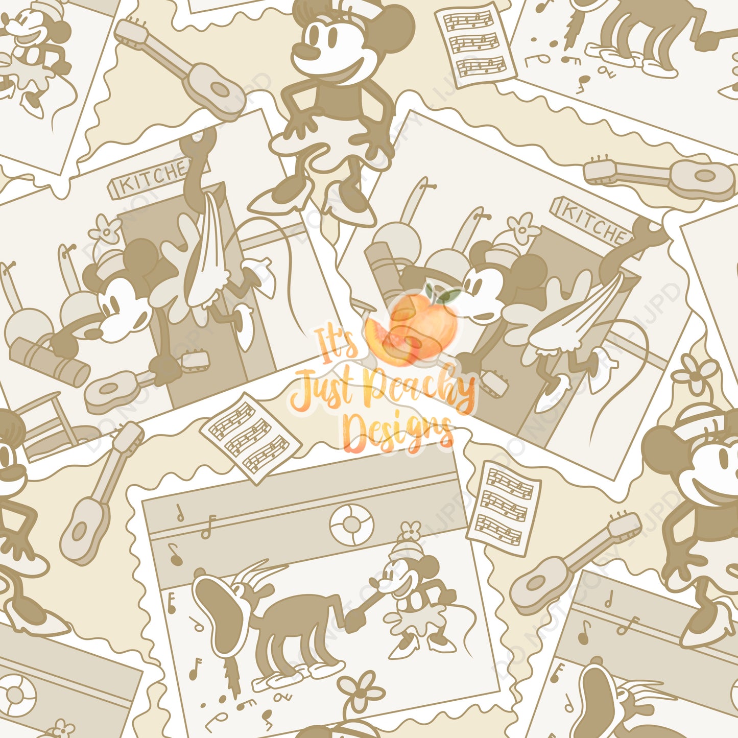 Coordinate Faded Steamboat Willie Friend Photos - Multiple Colors