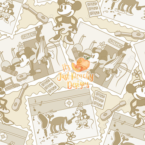 Coordinate Faded Steamboat Willie Friend Photos - Multiple Colors