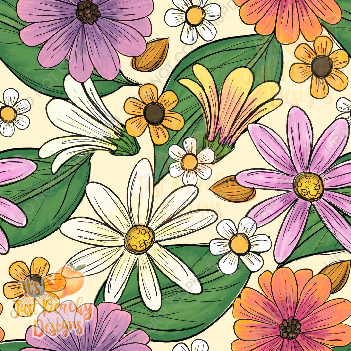 Bug Adventure Floral- Multiple Options