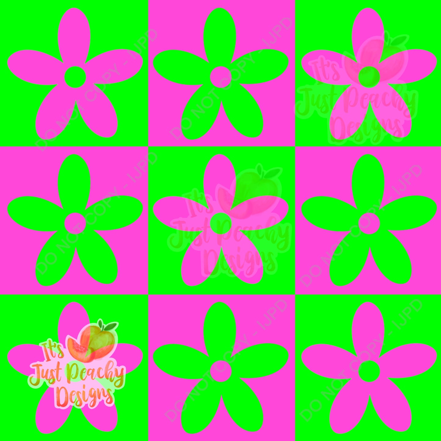 Summer Checker Flowers - Multiple Colors