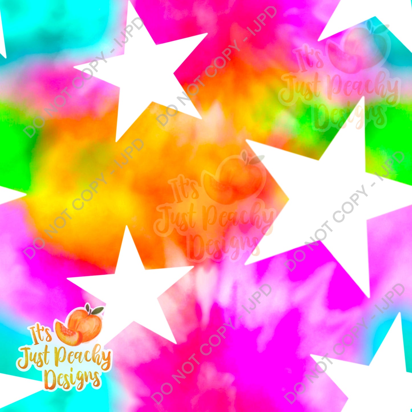 Summer Neon Stars 2 - Multiple Colors