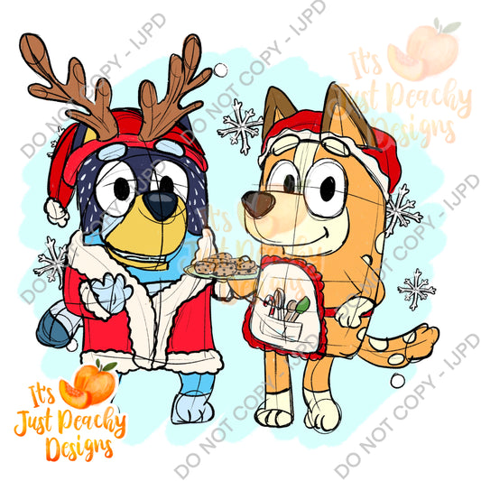 PNG Dog Christmas Costume Couple