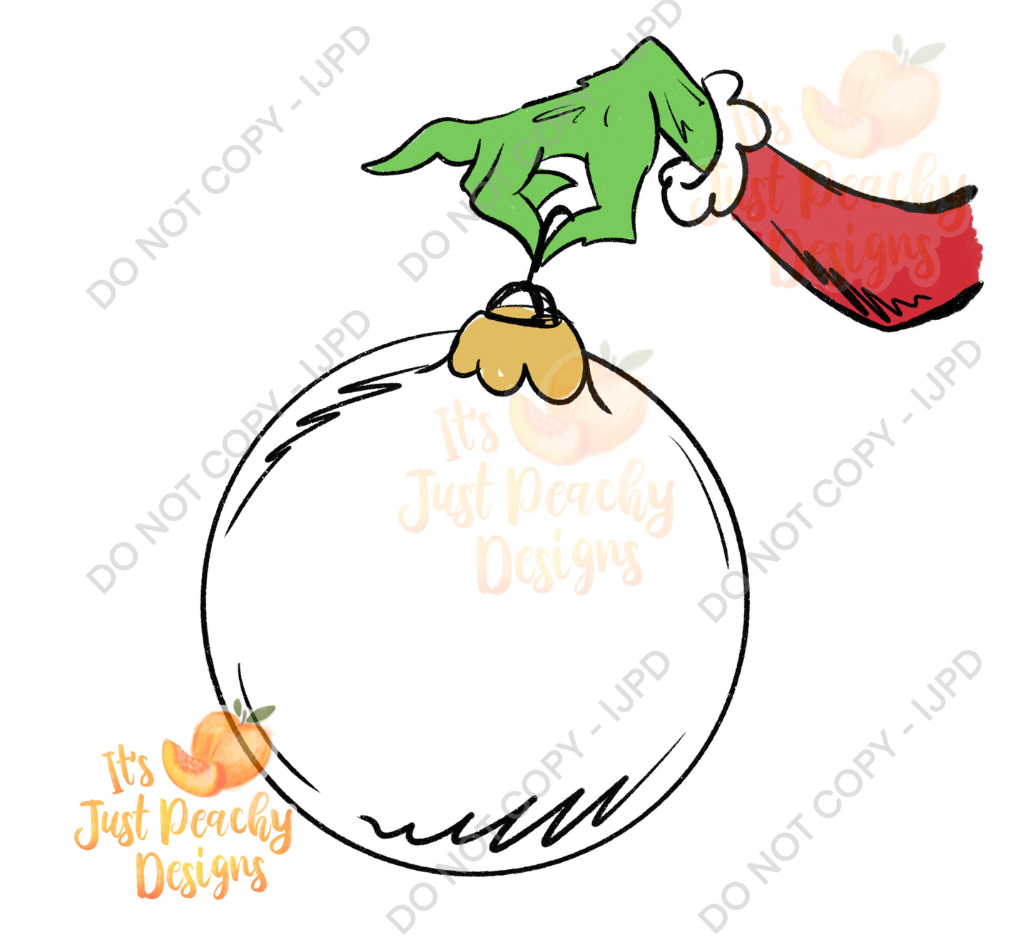 Christmas Greenie Hand PNG -Multiple Options