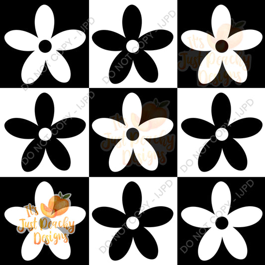 Summer Checker Flowers - Multiple Colors