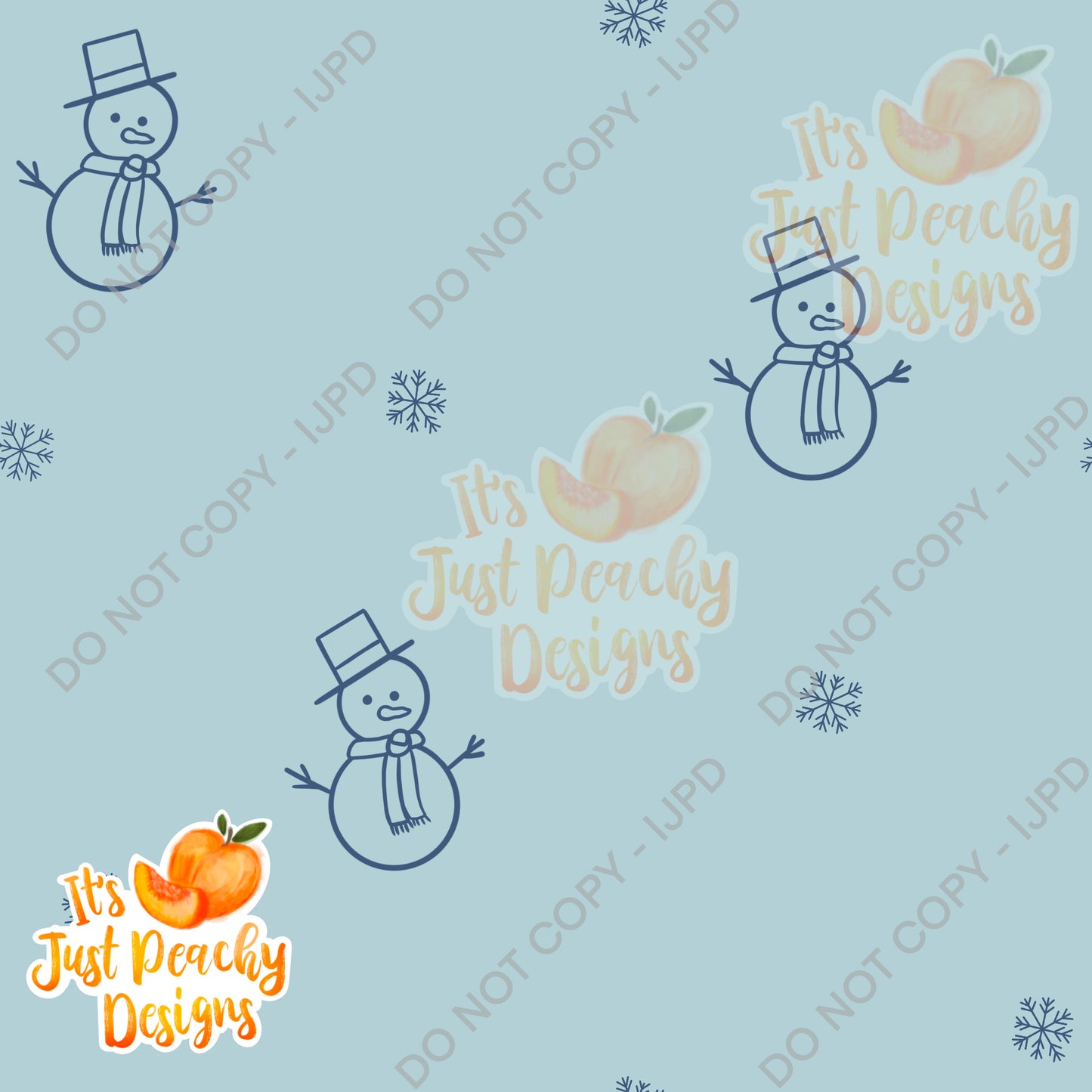 Simple Holiday Snowmen - Multiple Colors