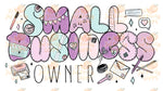 Small Shop Sticker- Multiple Colors