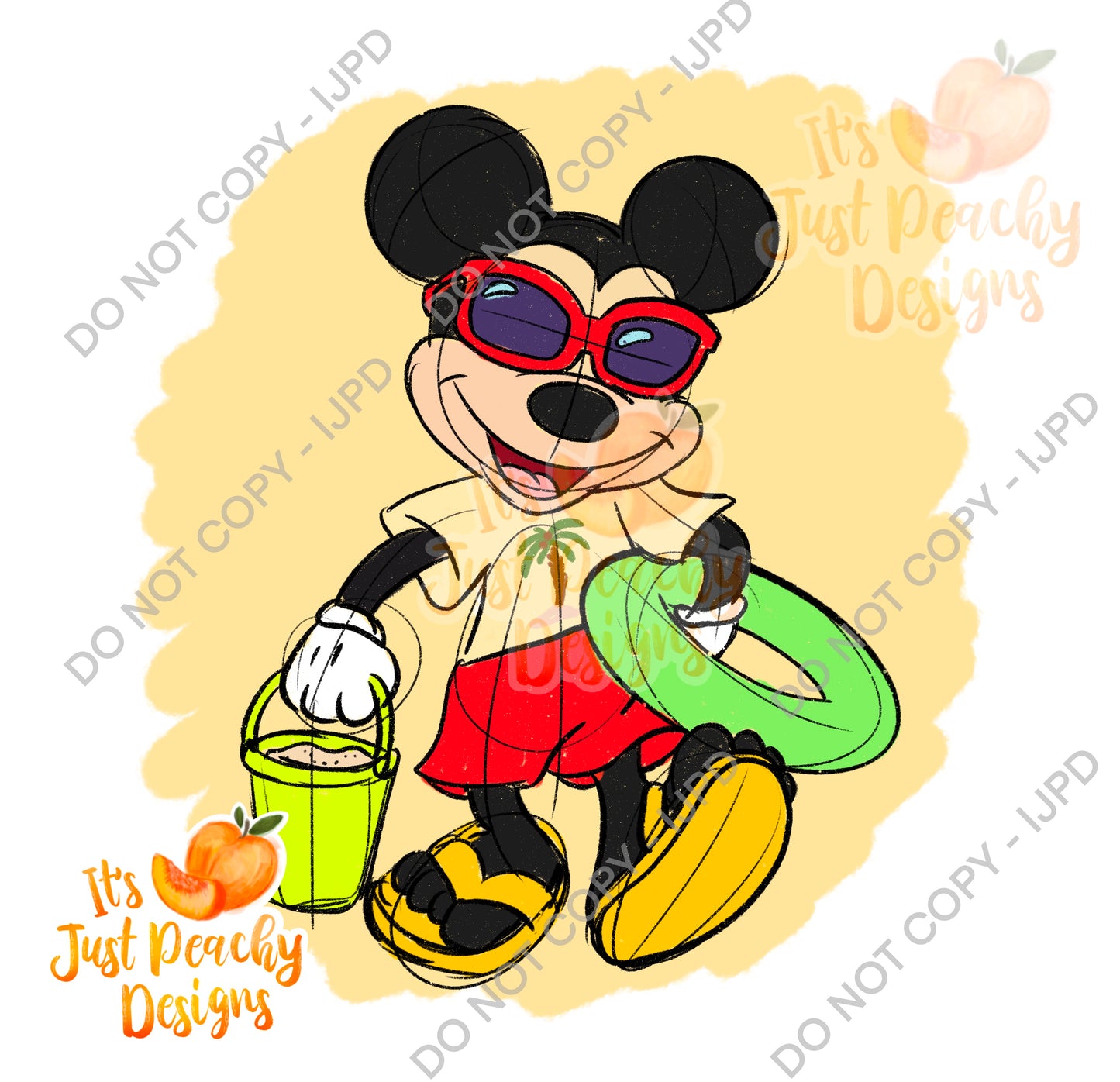 Summer Mouse PNG - Multiple Colors