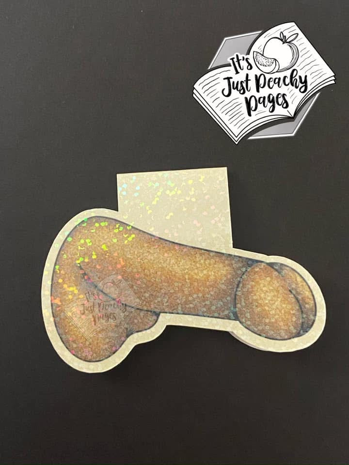 Just the Tip Glittery Holographic Magnetic Bookmark