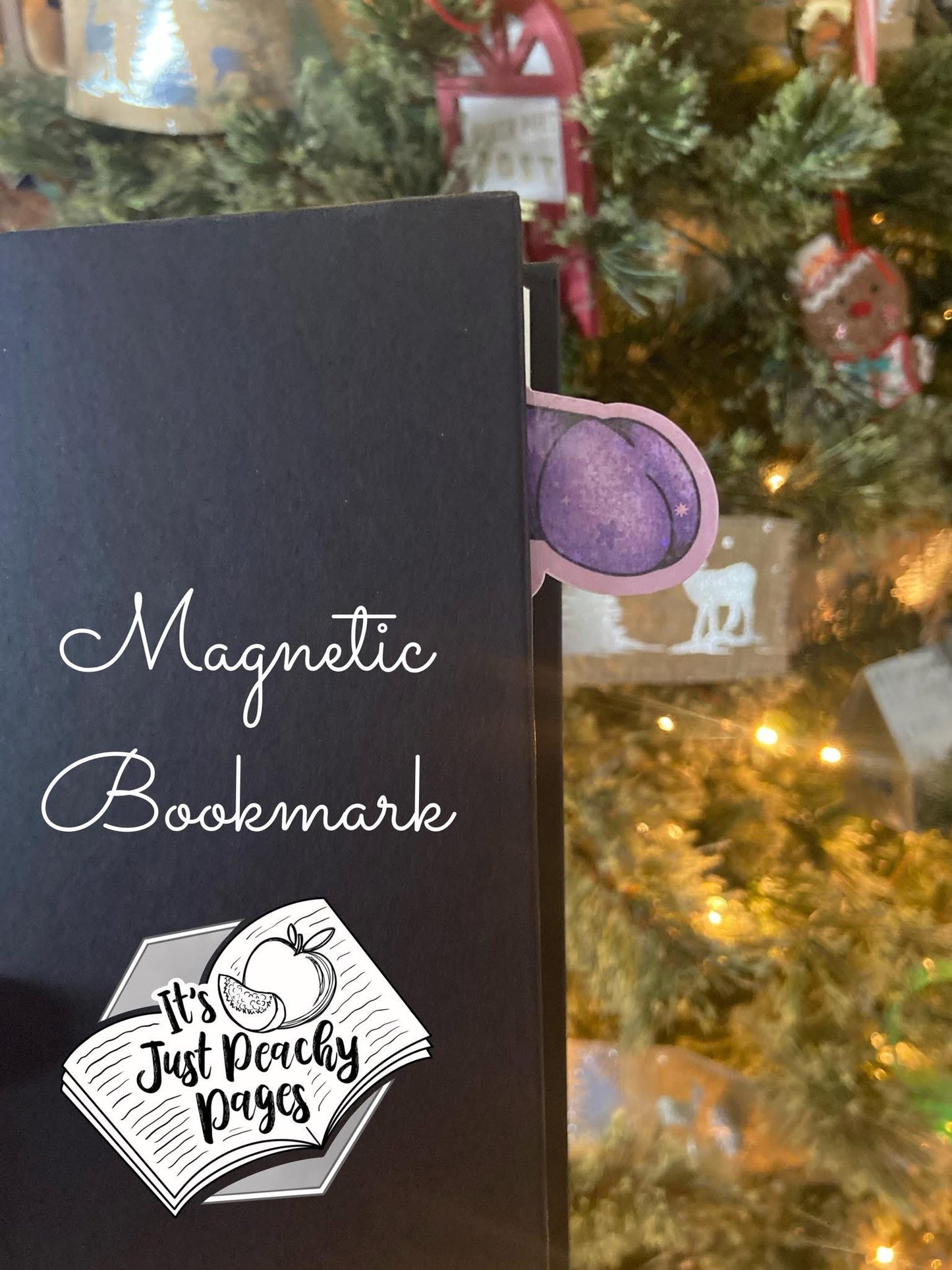 Just the Tip Glittery Holographic Magnetic Bookmark