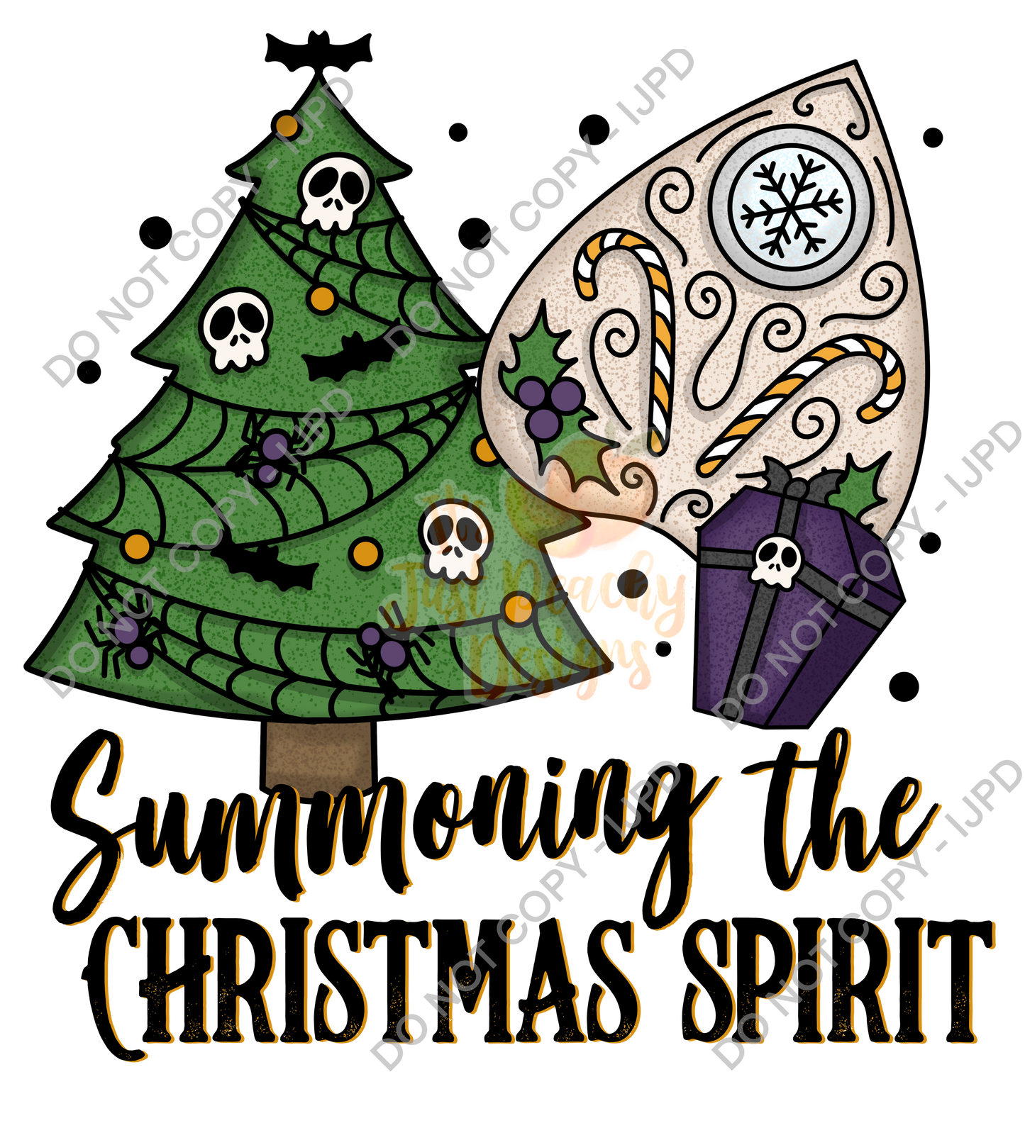 Summoning Christmas PNG- Spooky Christmas