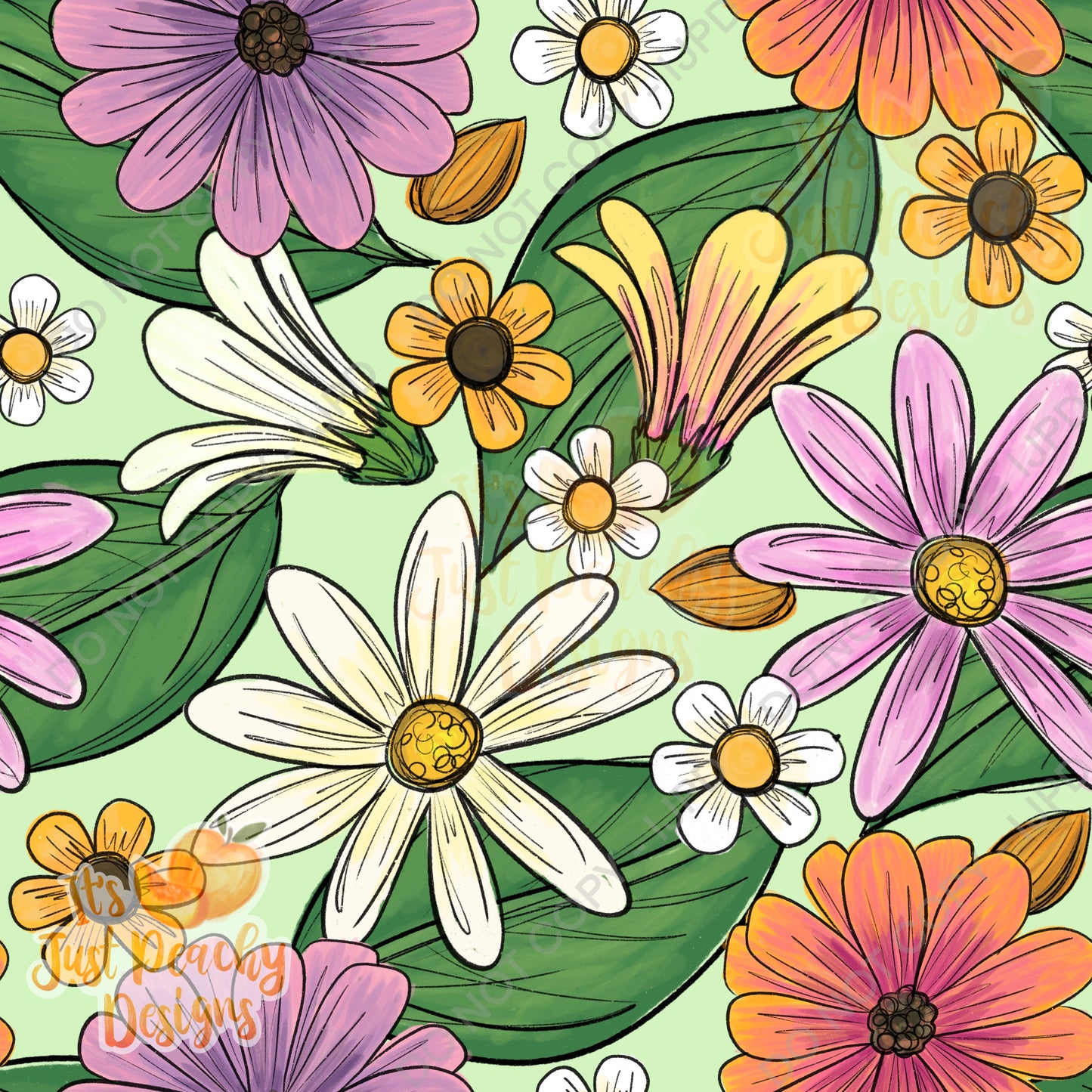 Bug Adventure Floral- Multiple Options