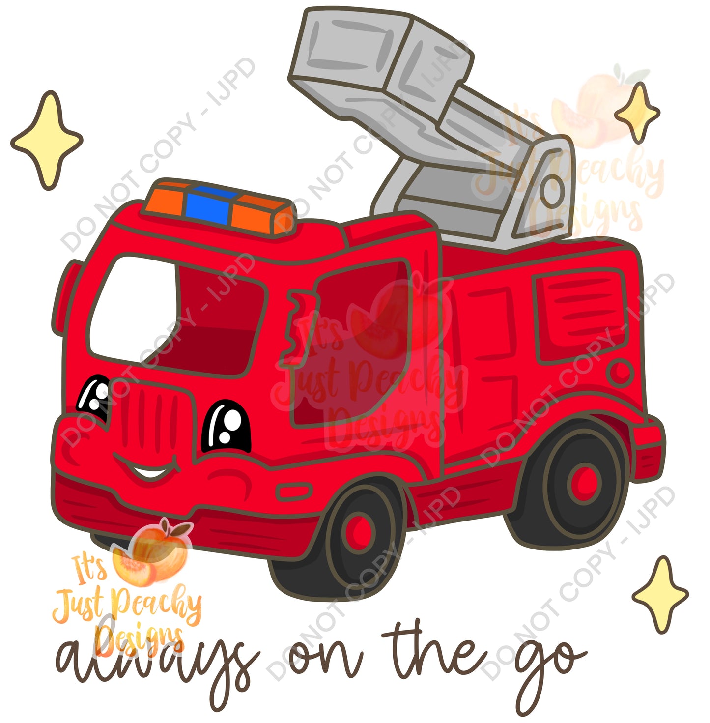 LP Fire Truck PNG - Multiple Options