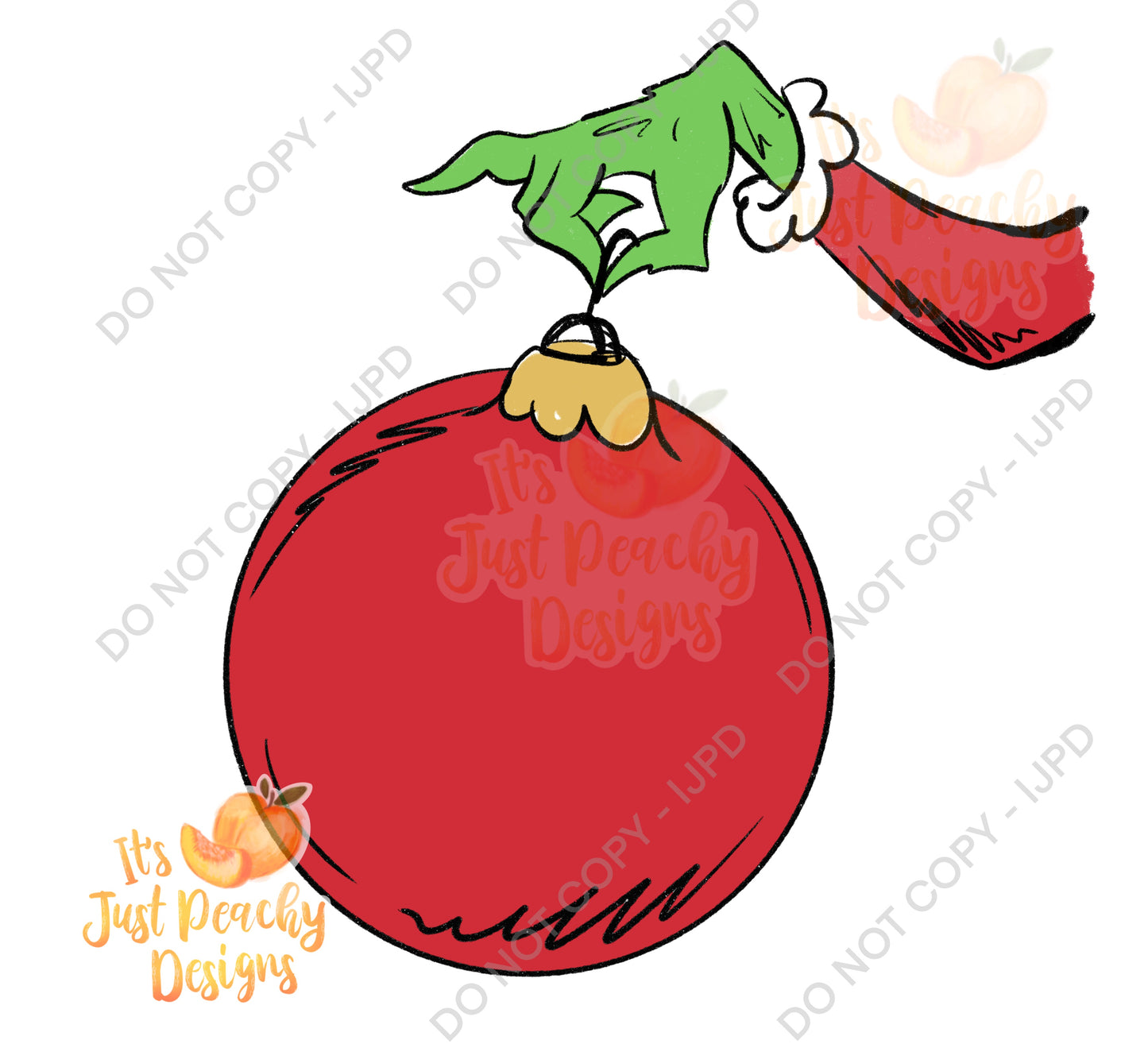 Christmas Greenie Hand PNG -Multiple Options